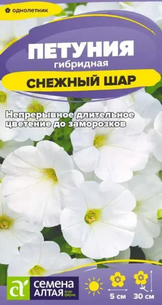 Петуния Снежный Шар фото
