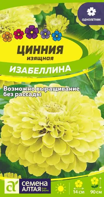 Цинния Изабеллина Изящная Семена Алтая